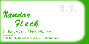 nandor fleck business card